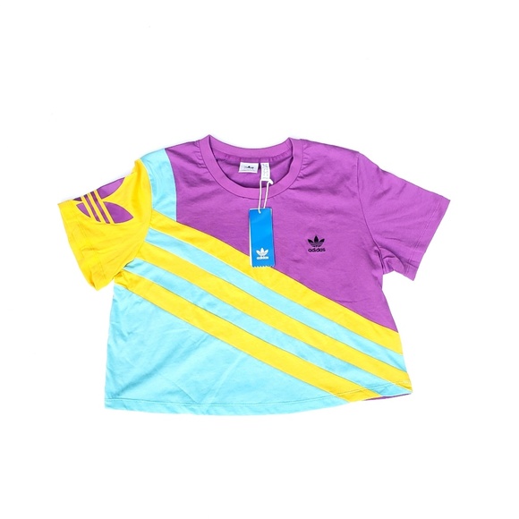 adidas Tops - Adidas Womens Short Sleeve T-Shirt Crop Top  L
